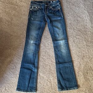 Miss Me Dark Blue Flare Jeans